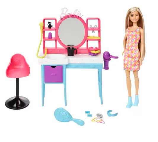 Barbie Salon Playset with Doll