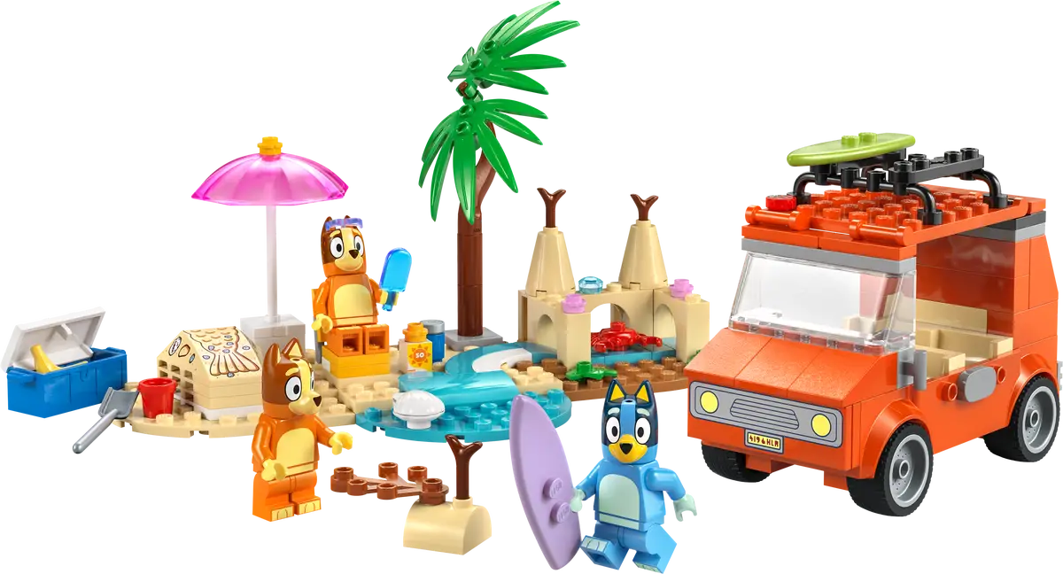 Bluey's Beach & Family Car Trip