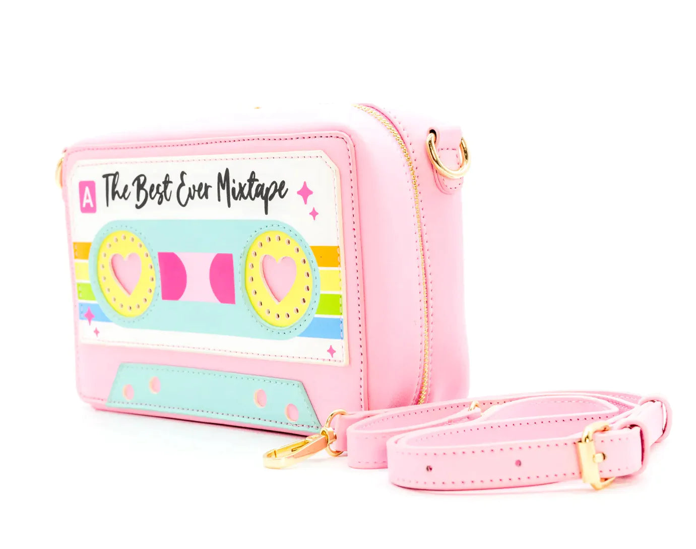 Best Ever Cassette Tape Bag - Pink