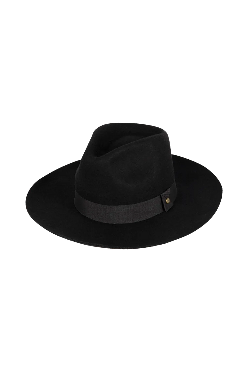 Bandit Wide Brim Fedora - Black