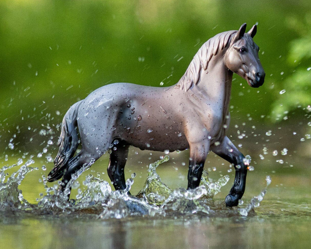 Blue Roan Brabant Horse