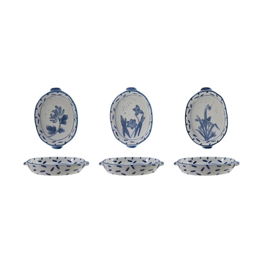 Blue Floral Baker