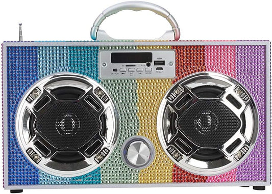 Bluetooth FM Radio - Rainbow Bling