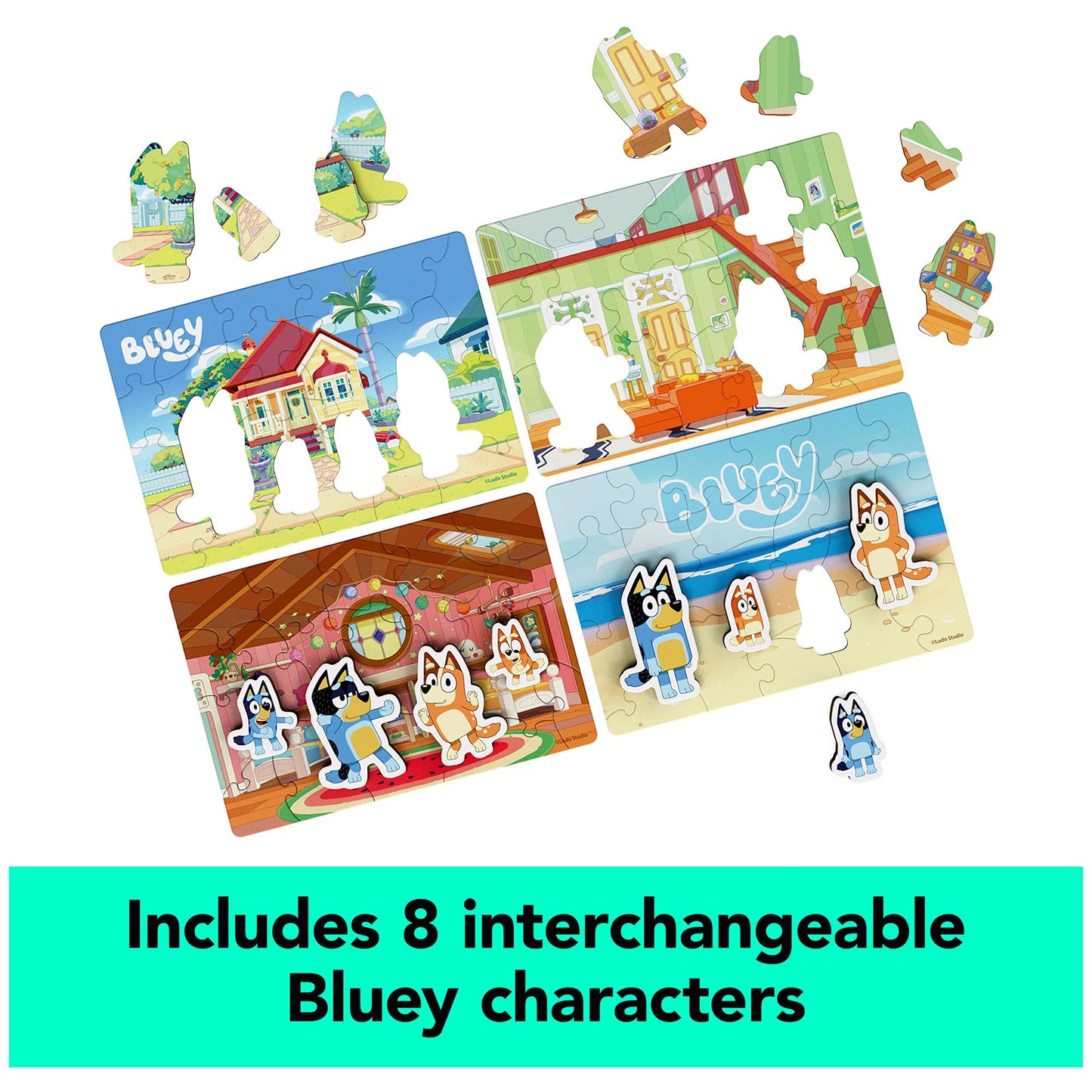 Bluey Puzzles Pack