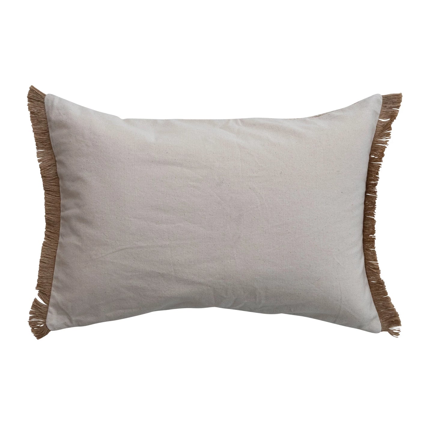 Embroidered Flowers Pillow