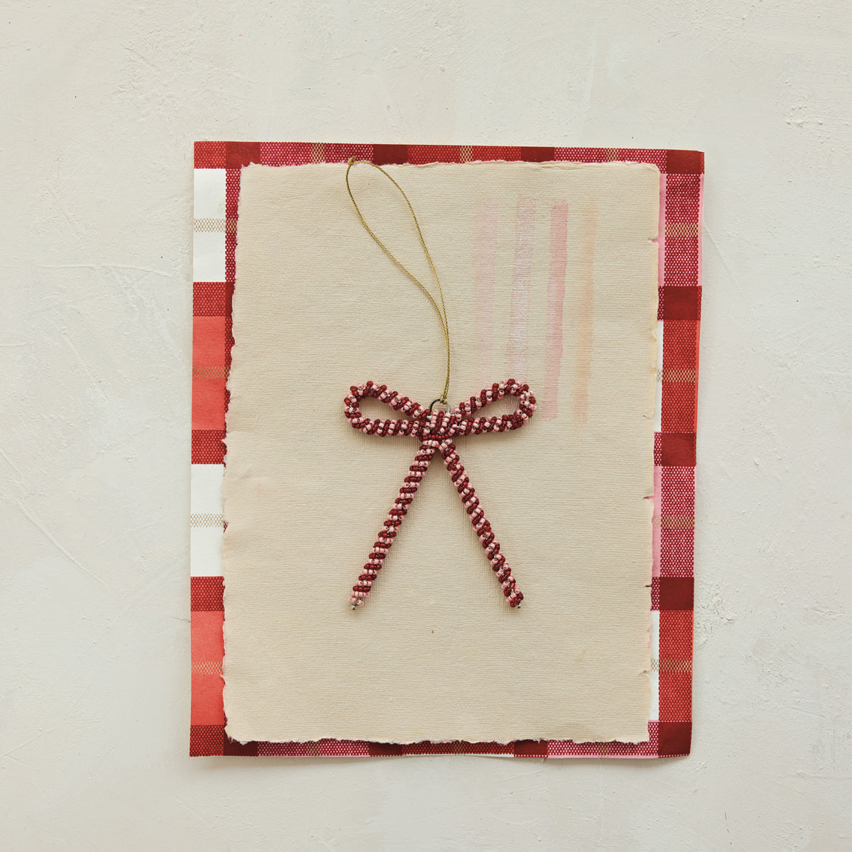 Beaded Bow Ornament