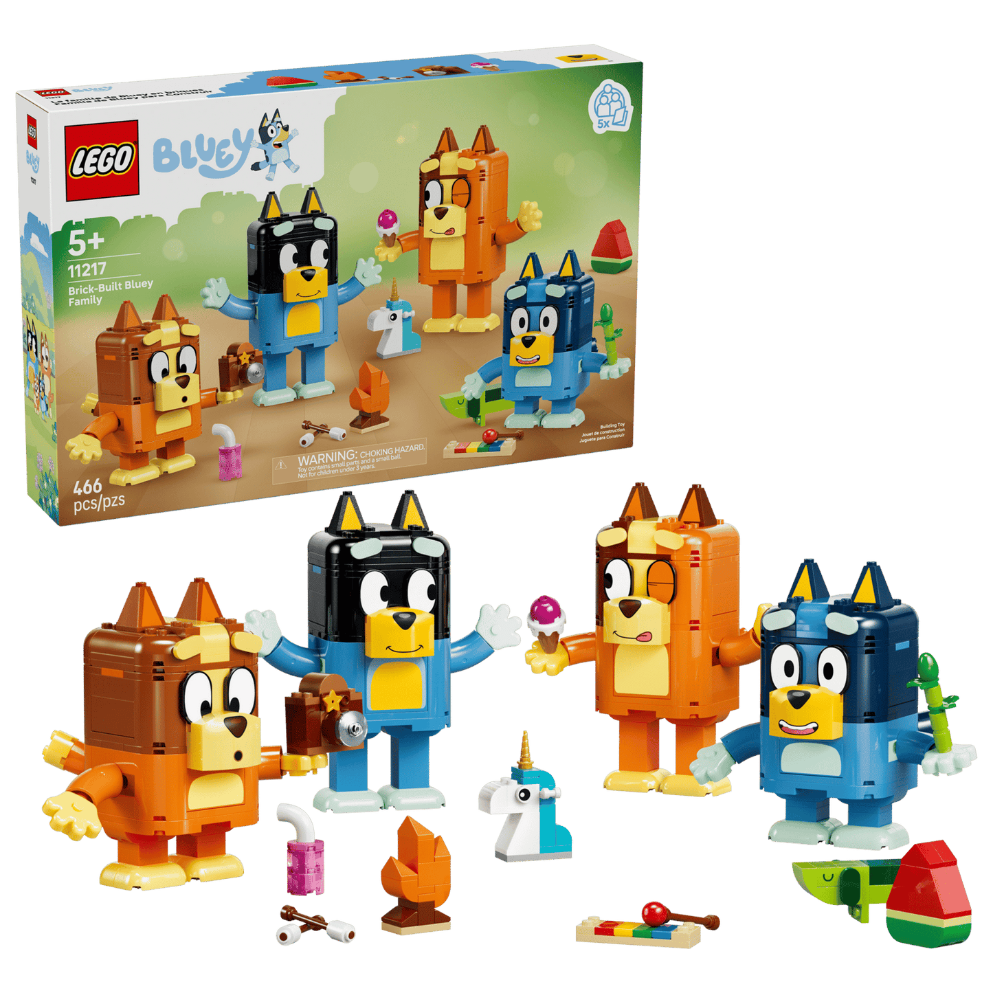 Brick-Built Bluey Family