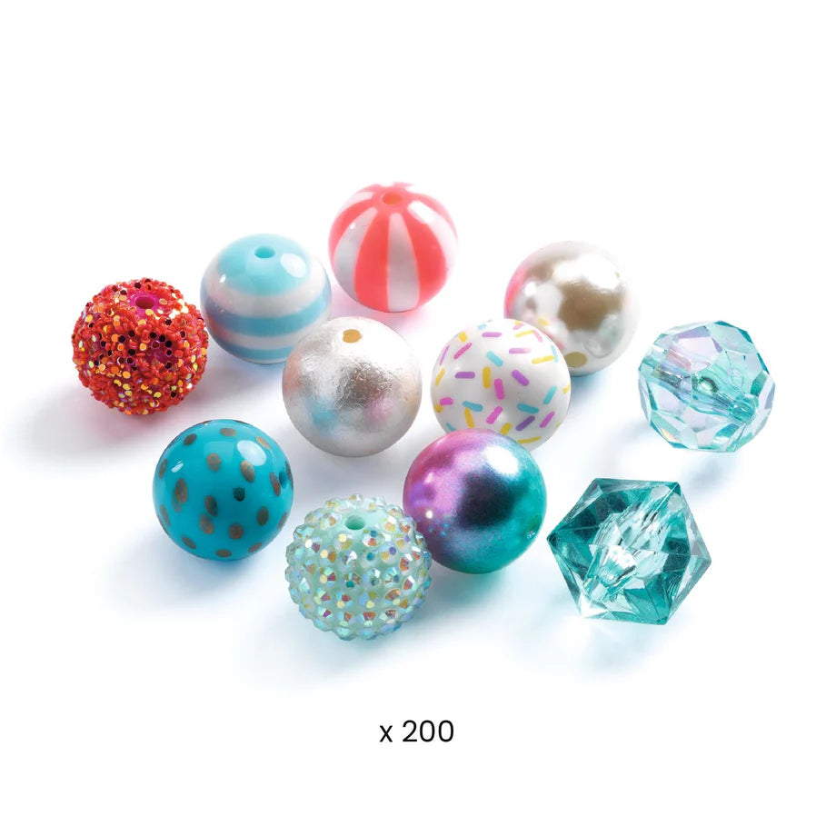 Silver Bubble Beads Jewelry Kit