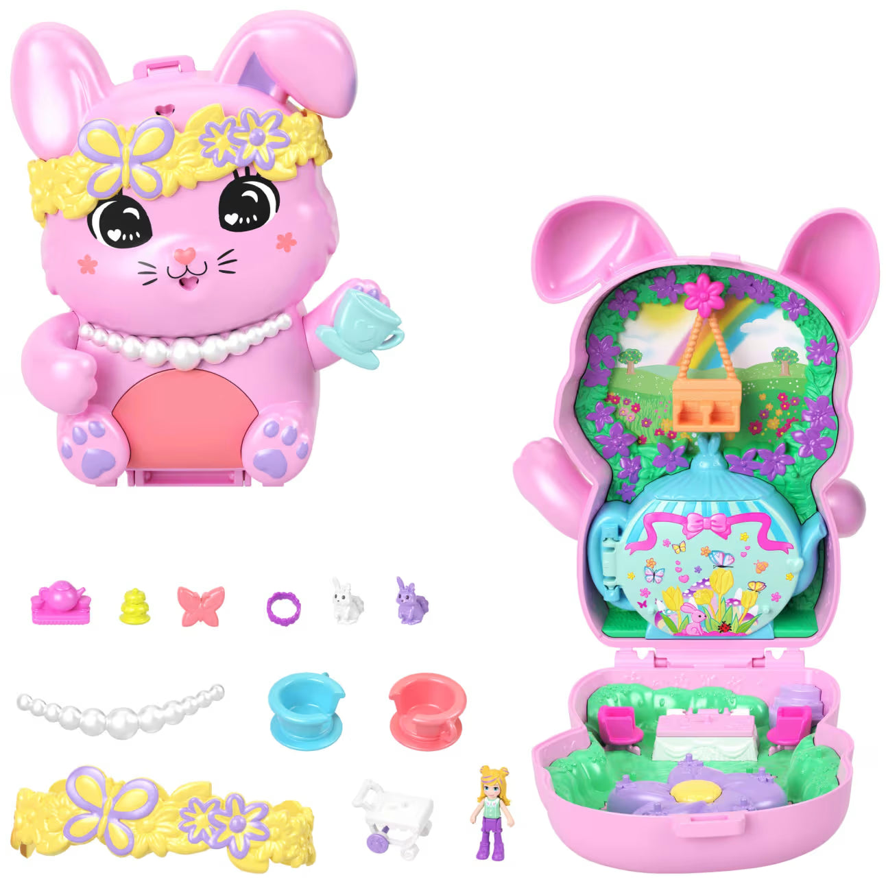 Polly Pocket Bunny Tea Party
