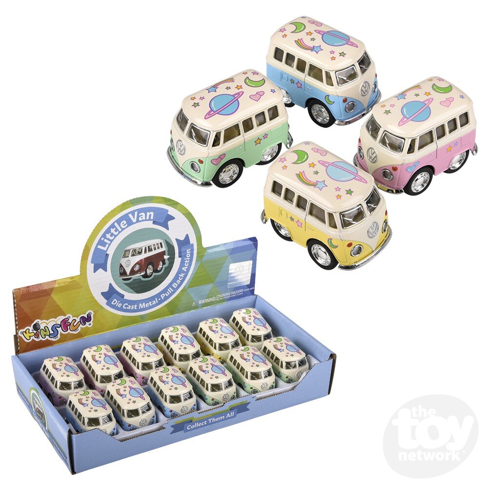 Mini Pastel Flower Power Bus