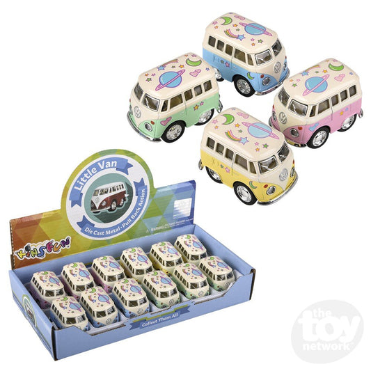 Mini Pastel Flower Power Bus