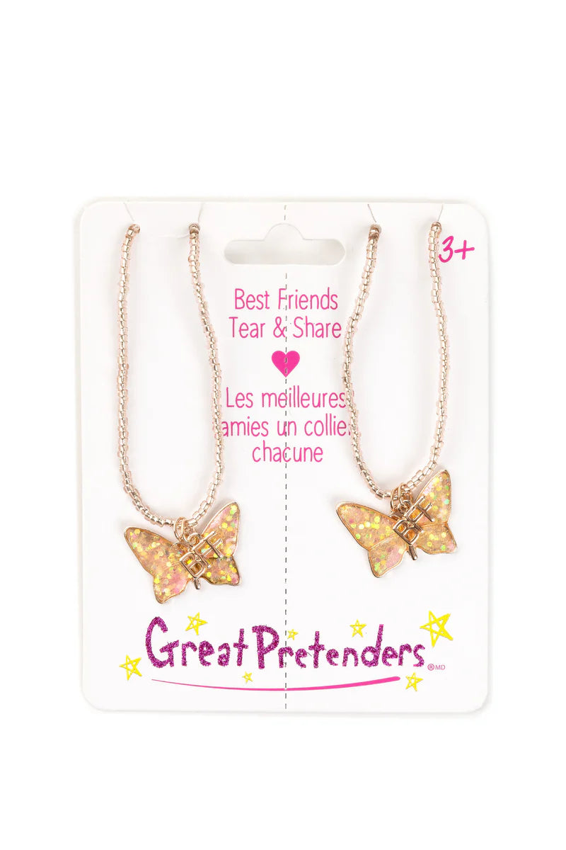 Butterfly BFF Tear & Share Necklaces
