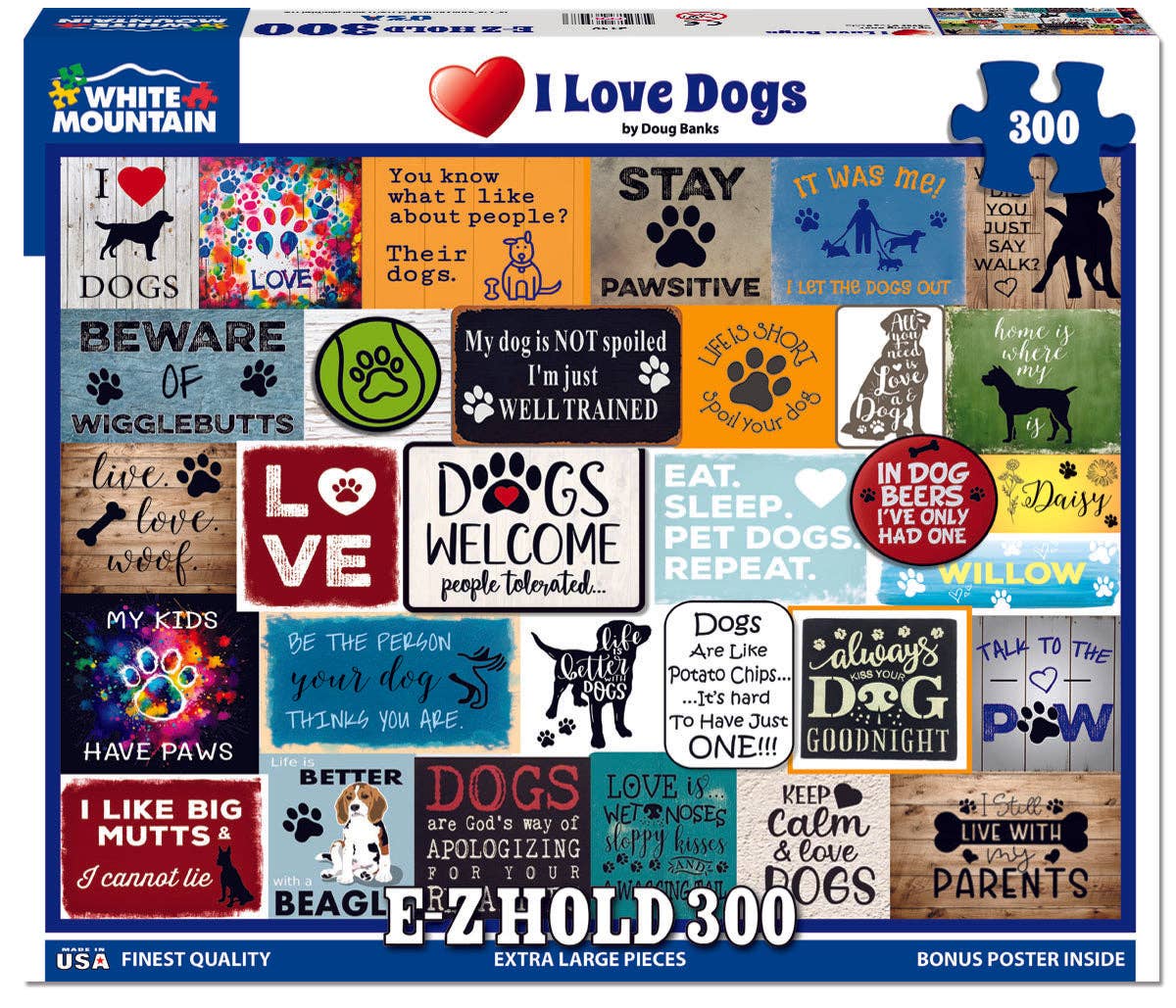 I Love Dogs Puzzle
