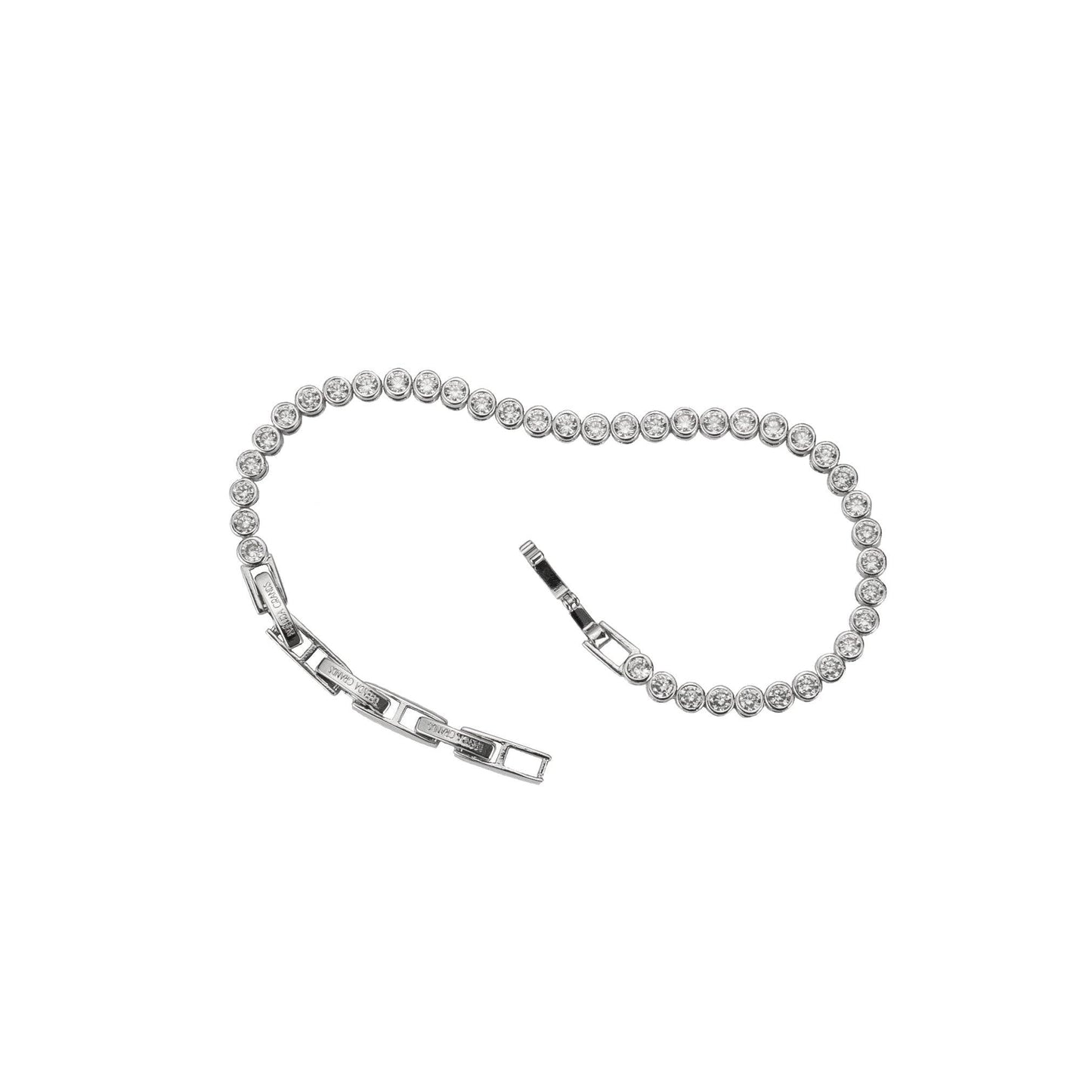 Silver Round Tennis Bracelet