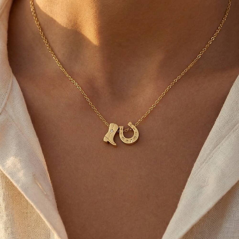 Western Charm Necklace - Silver