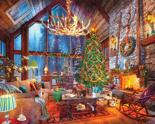 Christmas At The Cabin Puzzle 1000pc