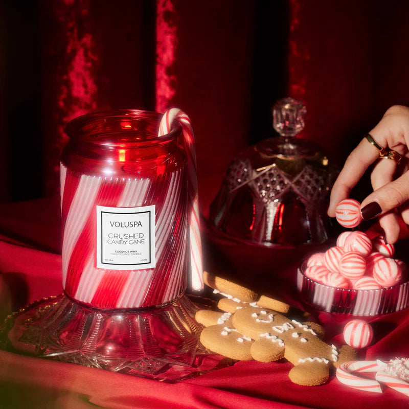 Crushed Candy Cane Candle - Large