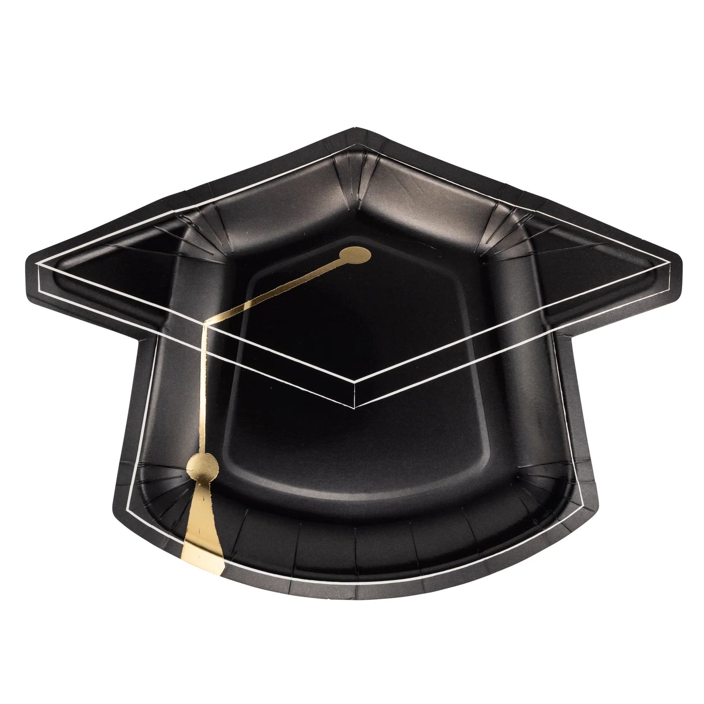 Black Cap Paper Plates