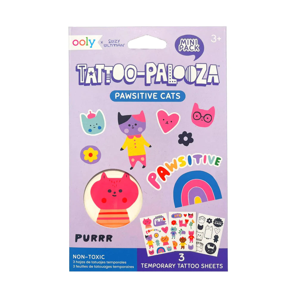 Temporary Tattoos Mini Pack - Pawsitive Cats