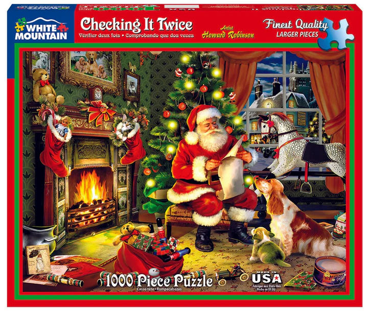 Checking It Twice Puzzle 1000pc
