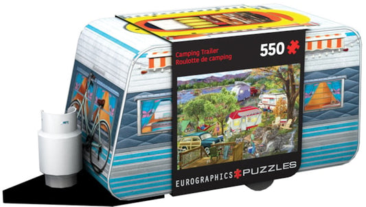 Camper Trailer Puzzle Tin
