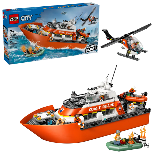 Coast Guard Rescue Boat & Helicopter