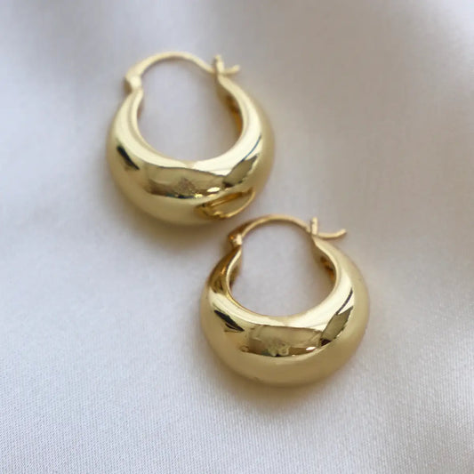 Coco Gold Chunky Hoop Earrings