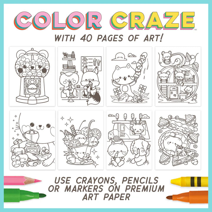 Color Craze Cuties Coloring Book