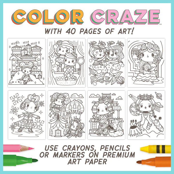 Color Craze Princess Coloring Book