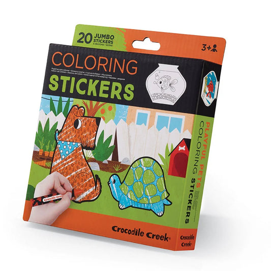 Coloring Stickers - Playful Pets