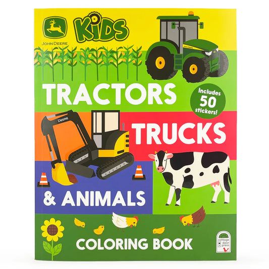 John Deere Kids Tractors, Trucks & Animals Coloring Book
