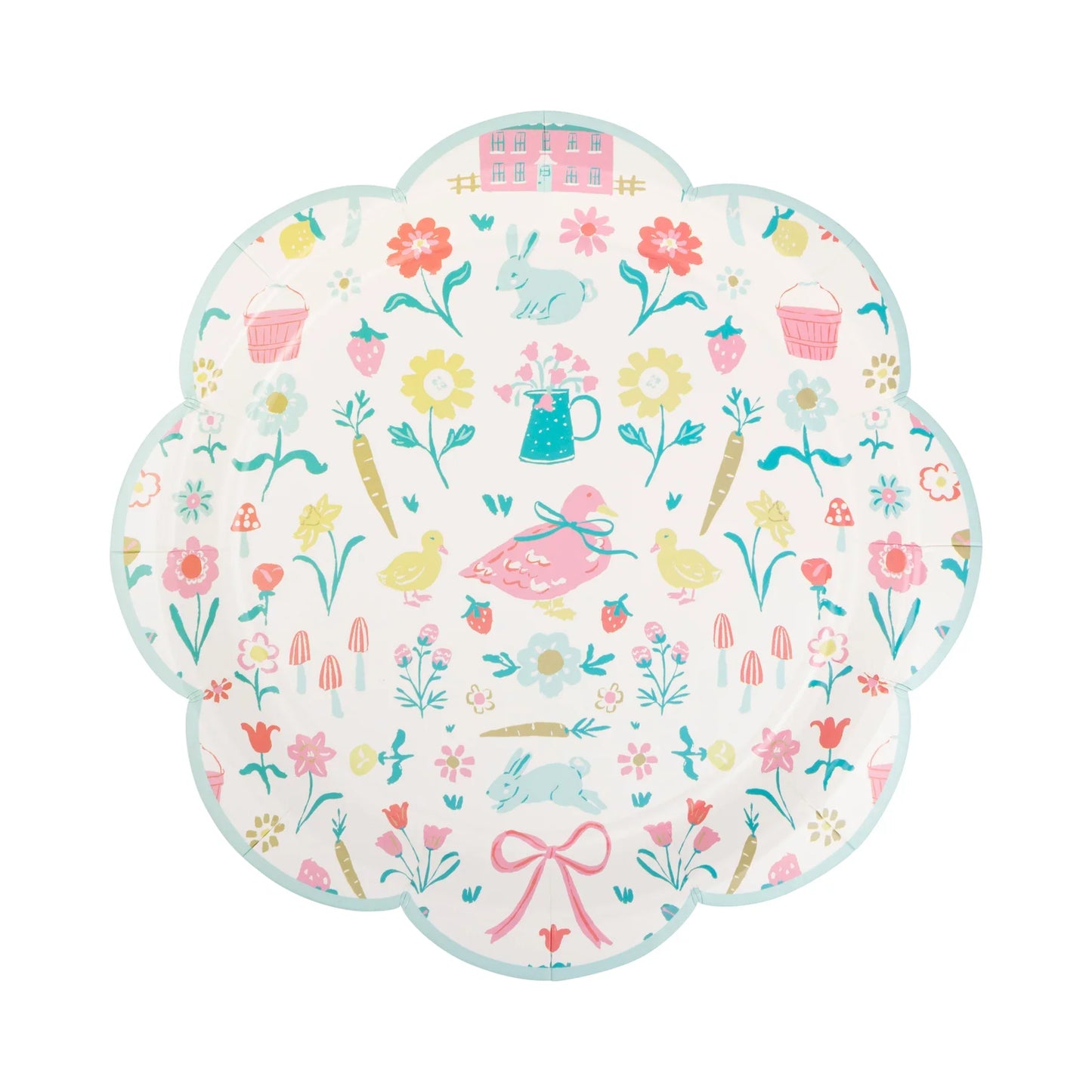 Spring Cottage Paper Plates