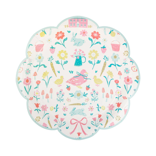 Spring Cottage Paper Plates