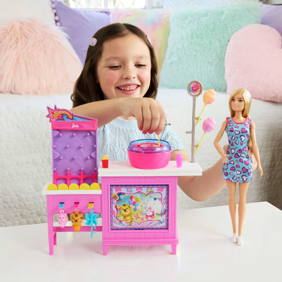 Barbie Cotton Candy & Game Playset