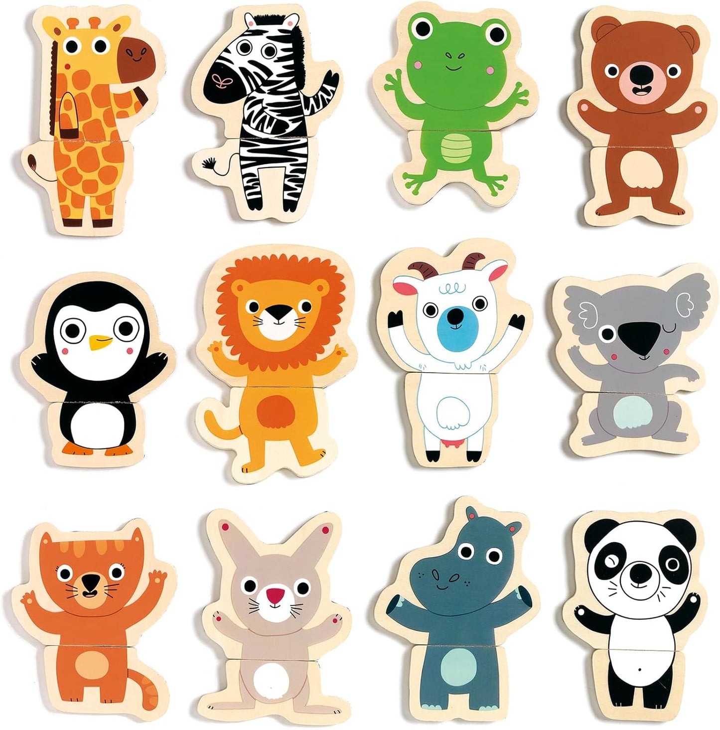 Coucou Wooden Animal Magnets