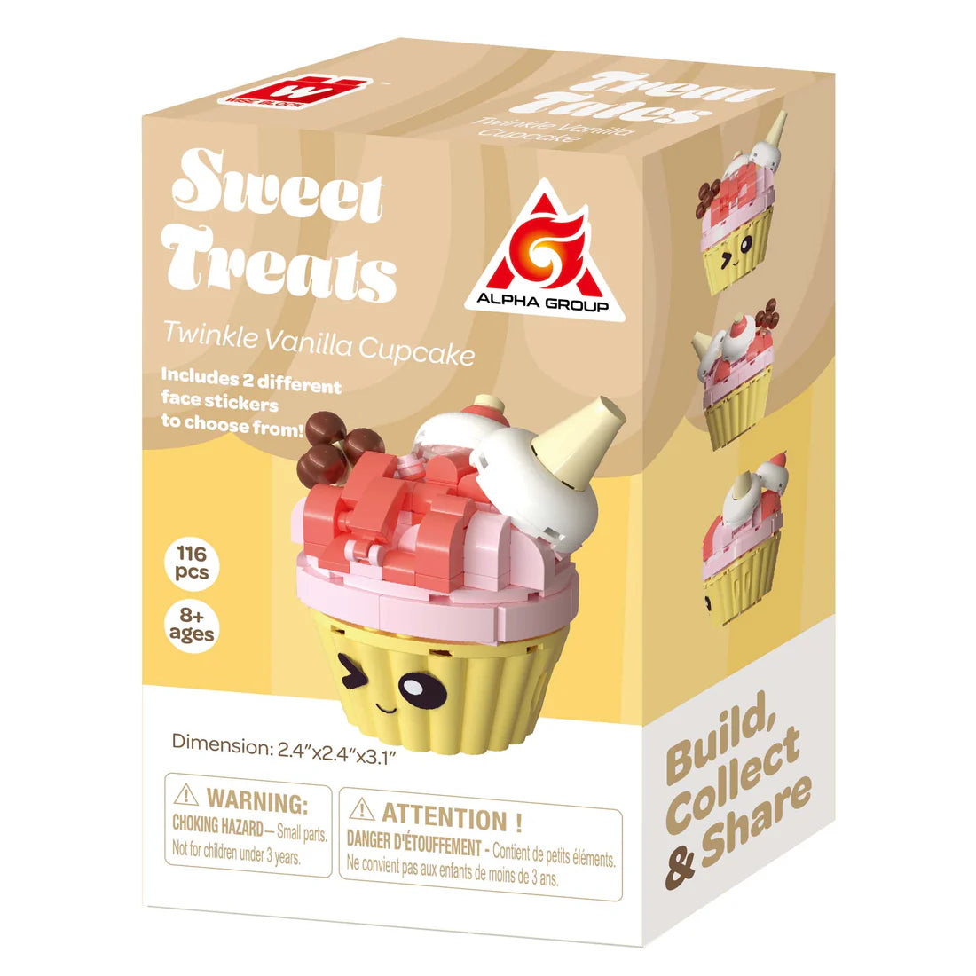Twinkle Vanilla Cupcake Building Set