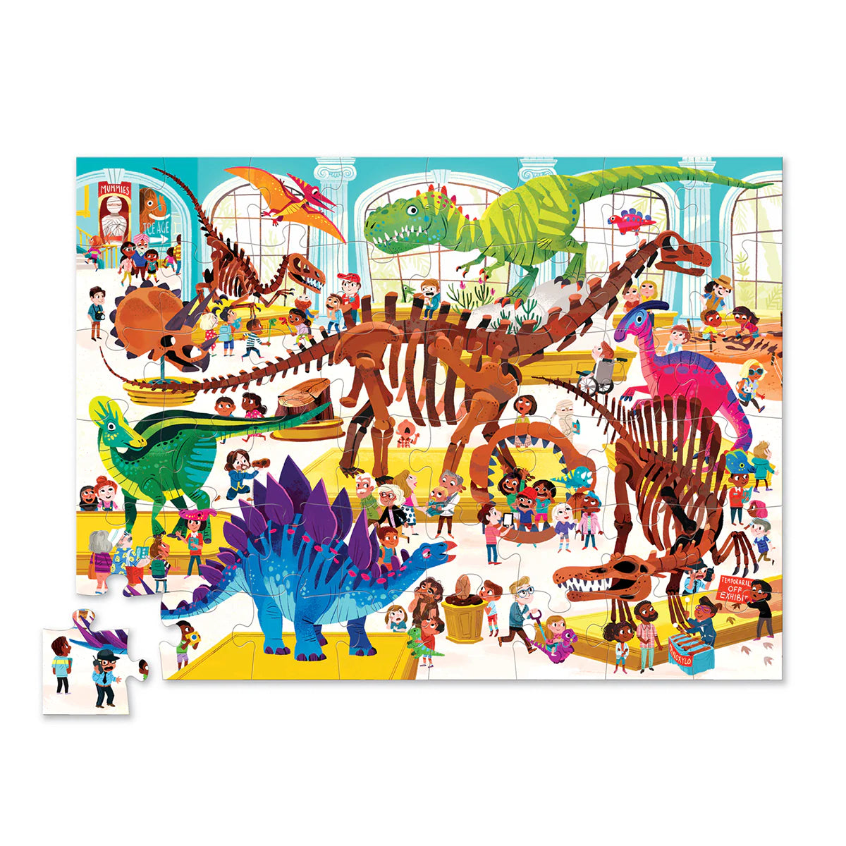 Day at the Dinosaur Museum 48 Piece Puzzle