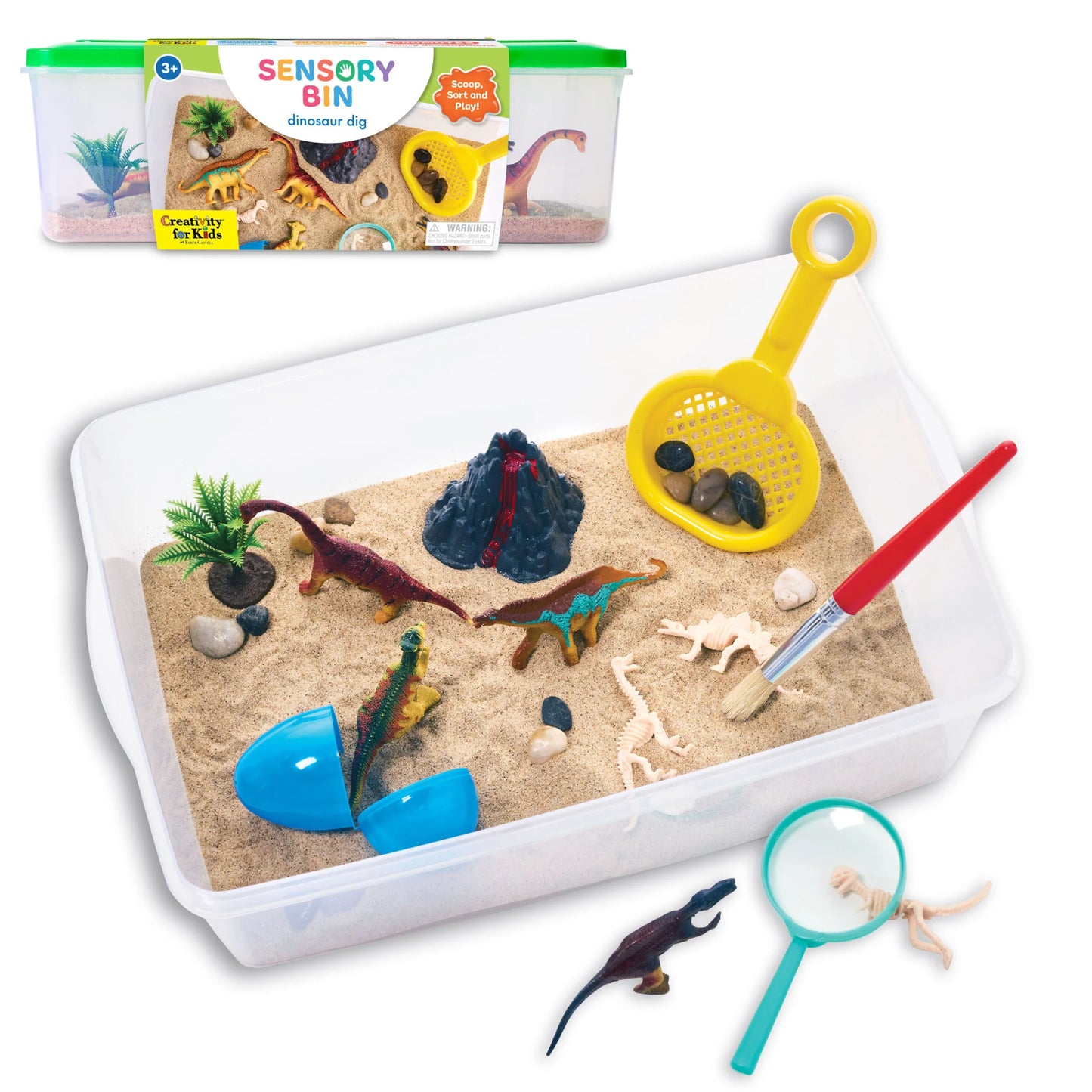 Dinosaur Dig Sensory Bin