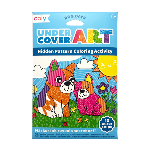 Hidden Pattern Coloring Activity Art Cards - Dog Days