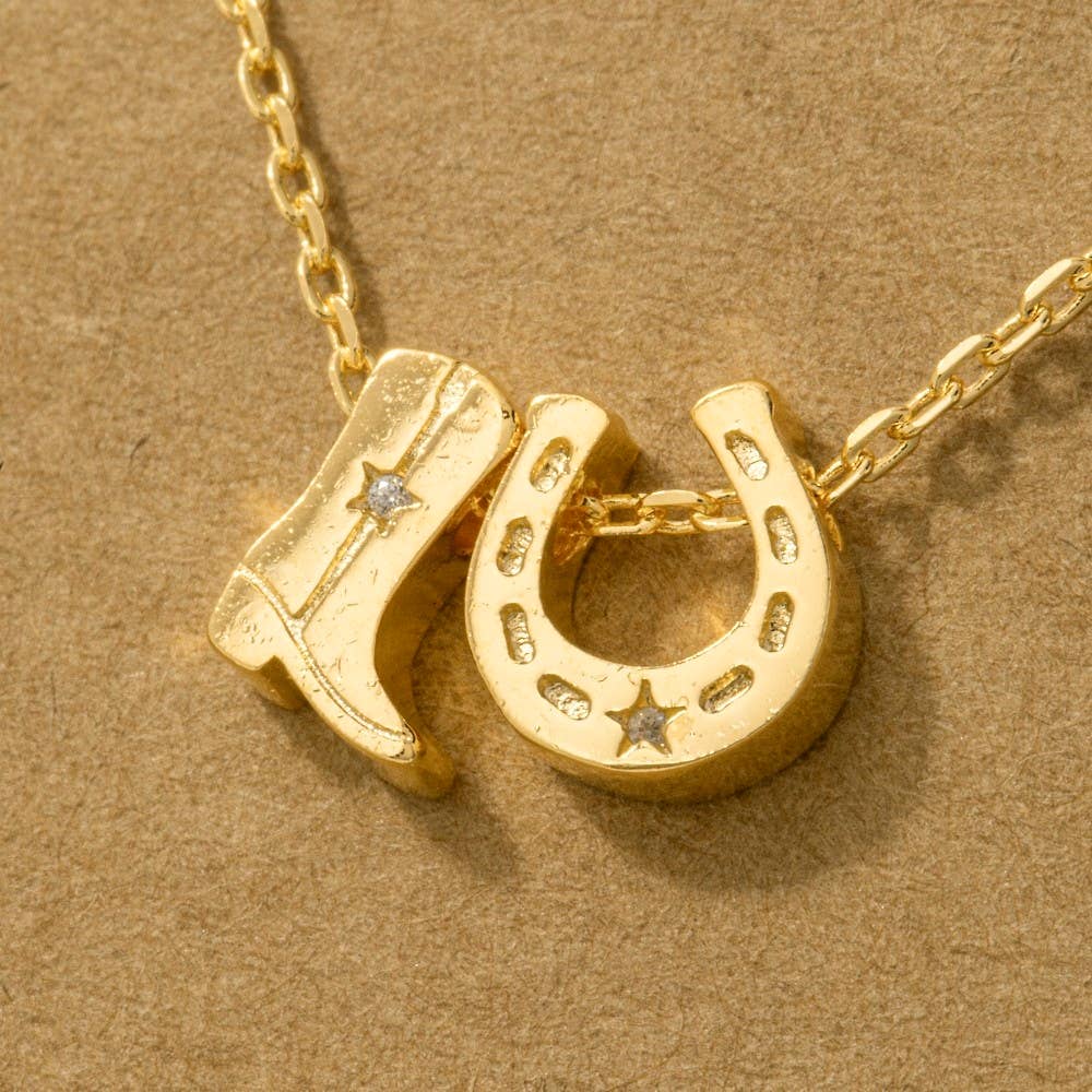 Western Charm Necklace - Gold