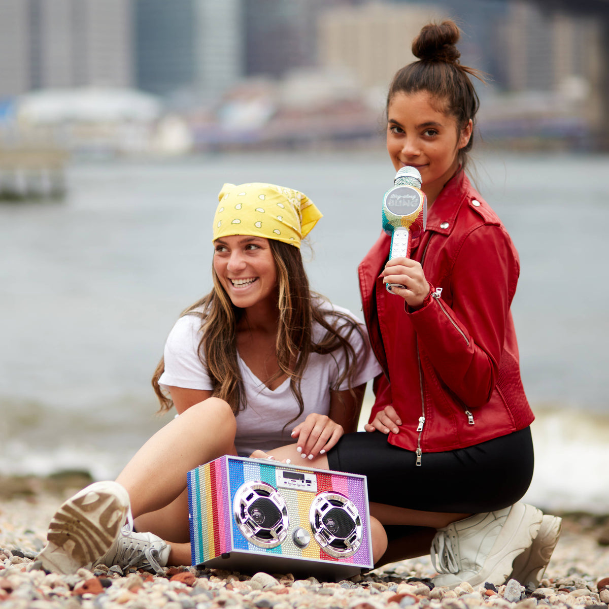 Rainbow Bling Wireless Boom Box