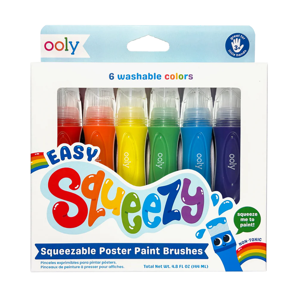 Easy Squeezy: Squeezable Poster Paint Brushes