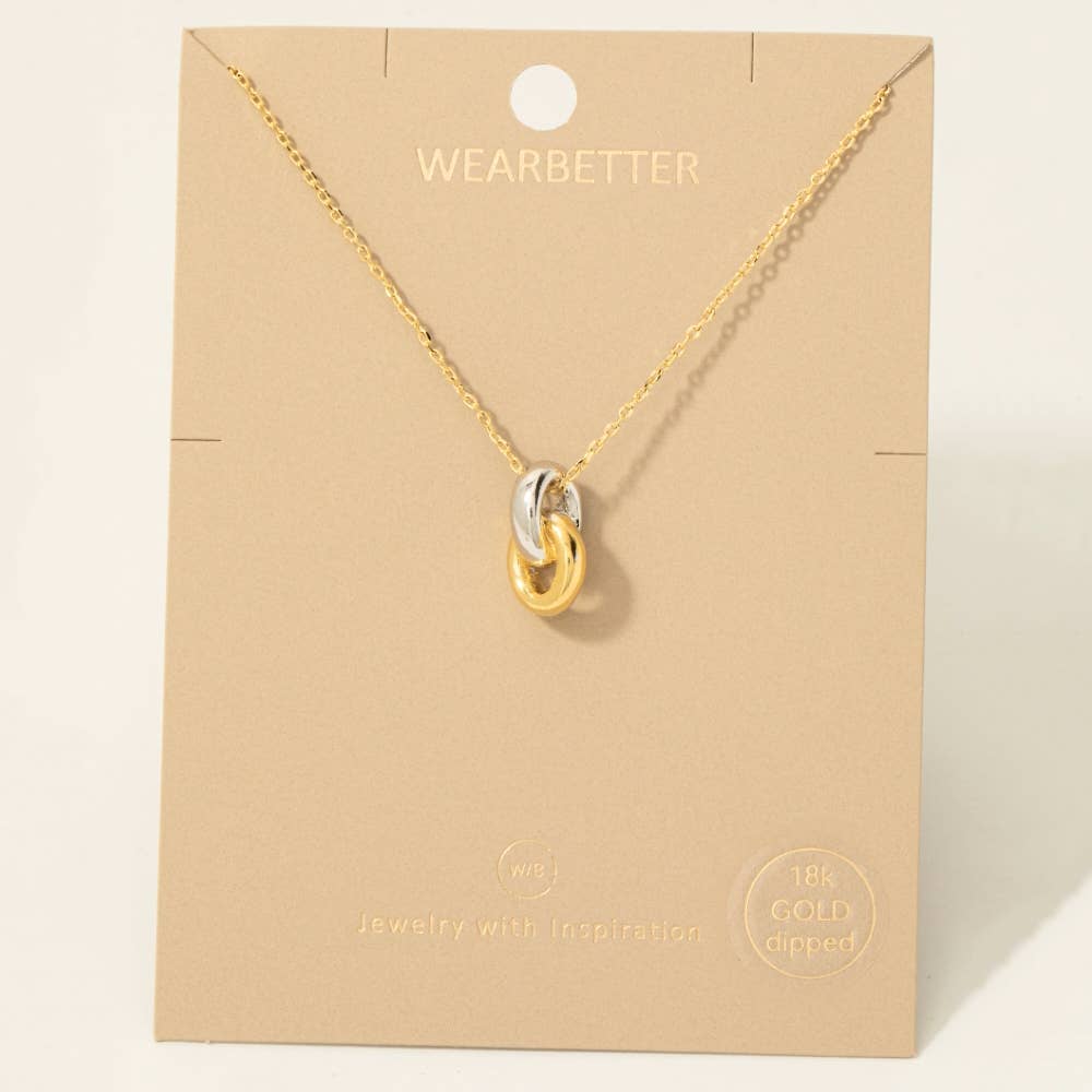 Ring Link Pendant Necklace