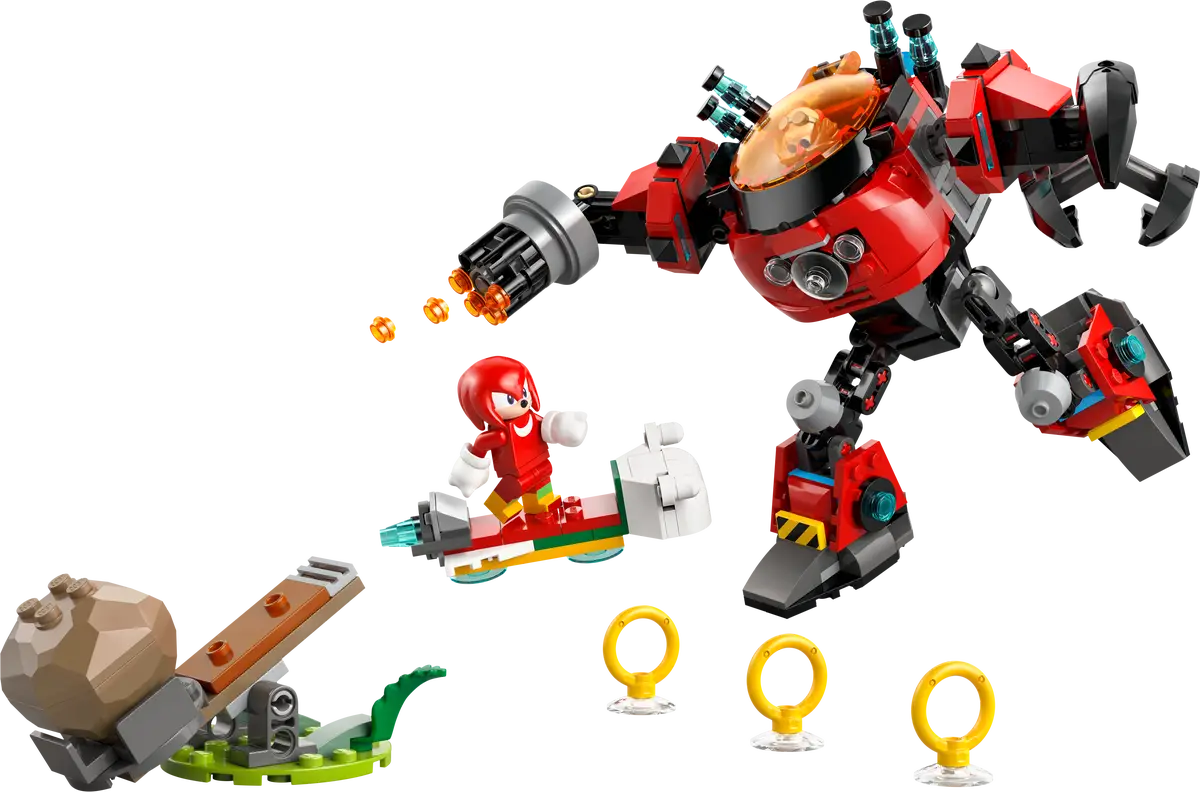 Knuckles vs. Dr. Eggman Egg Crusher Mech