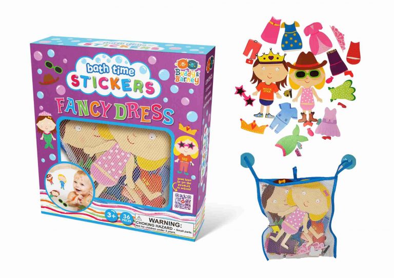 Bath Stickers: Fancy Dress