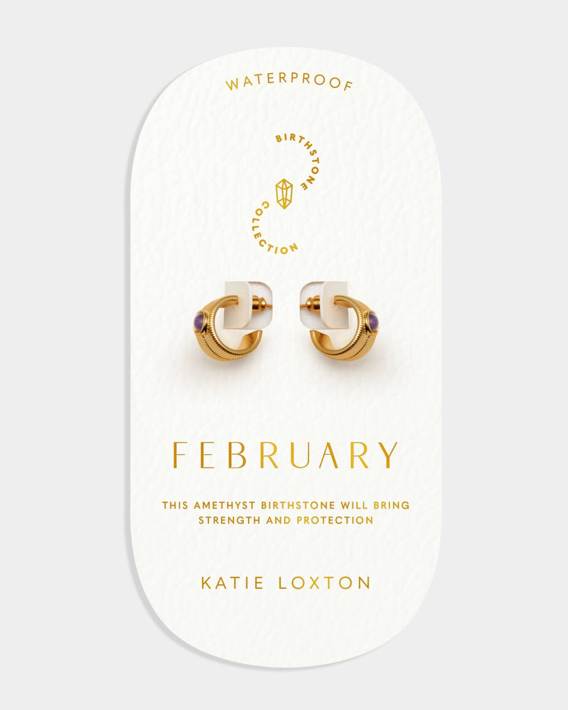 Katie Loxton Birthstone Hoop Earrings (ALL)