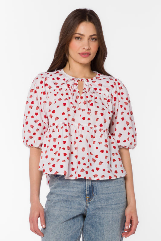 Ferlita Strawberry Blouse