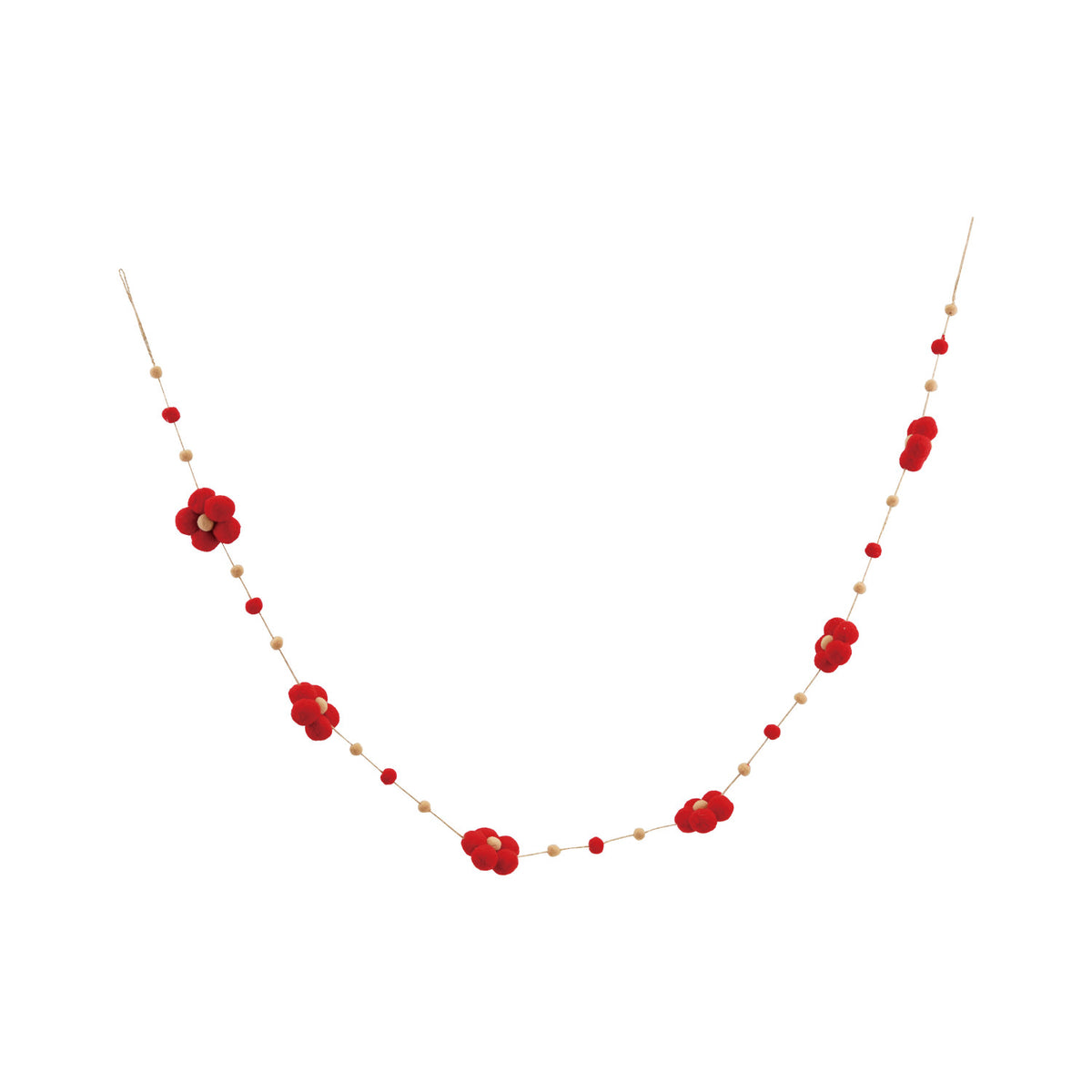 Pom Pom Flower Garland