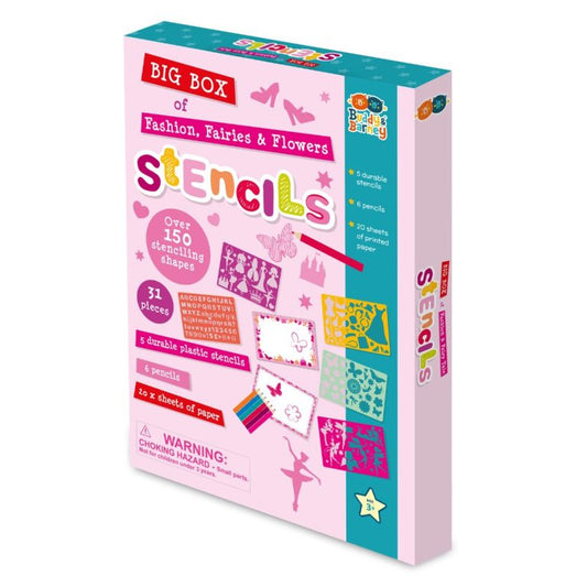 Big Box of Stencils: Fashion, Fairies, and Flowers