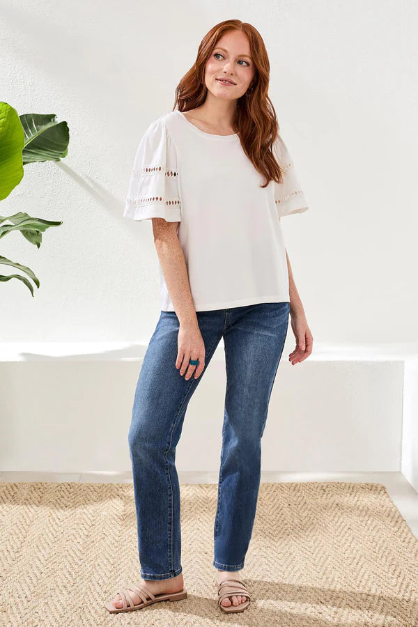Flutter Sleeve Top